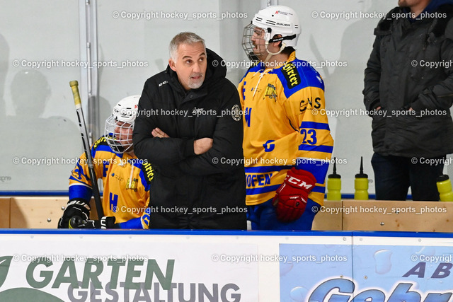  ESC Steindorf vs. EHC Althofen 2.3.2023 | #23 Kurath Florian, Headcoach EHC Althofen Ressmann Gerald