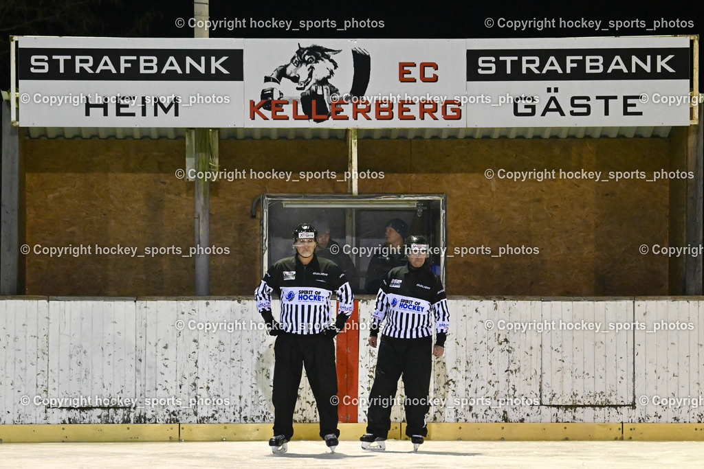 EC Kellerberg vs. ASKÖ Görlach 27.1.2024 | EC Kellerberg, Hausott Erik, KRENN Christopher, Referees