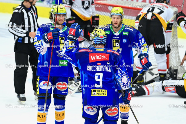 EC IDM Wärmepumpen VSV vs. Pioneers Vorarlberg 22.9.2022 | Jubel EC VSV Mannschaft, #8 Rebernig Maximilian, #9
Rauchenwald Alexander, #74 Moderer Kevin