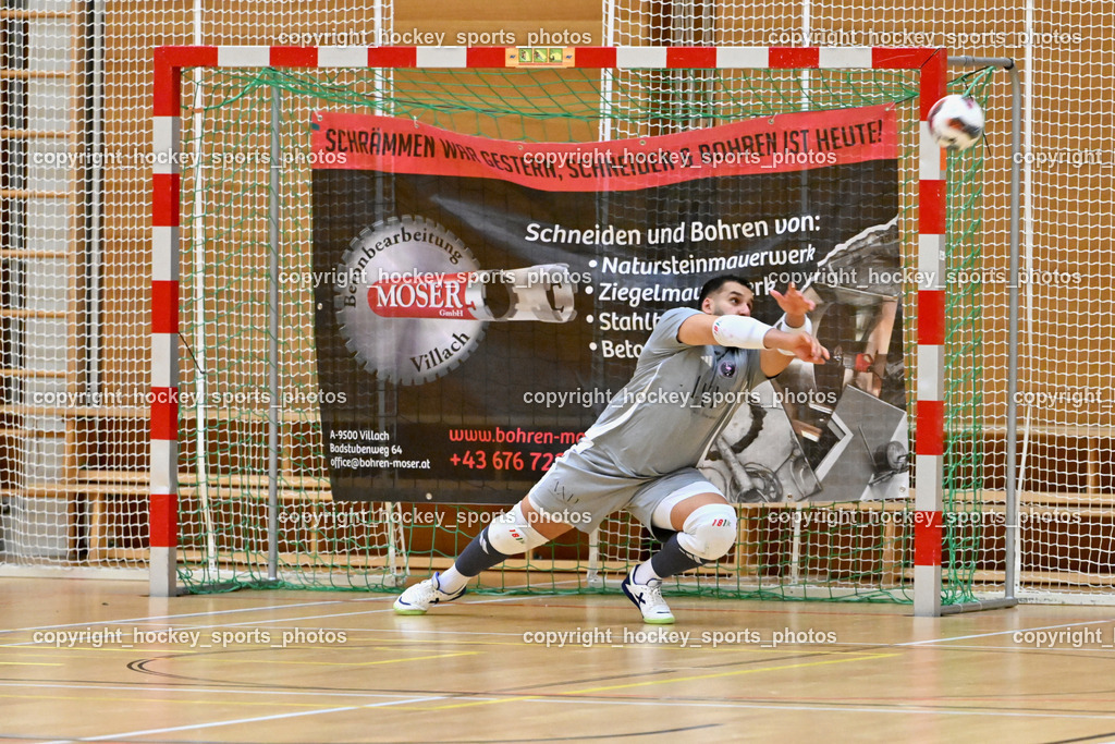 LPSV Kärnten Futsal vs. Carinthia Flamengo Futsal  | #1 Youssef Helal Carinthia Flamengo, LPSV Kärnten Futsal vs. Carinthia Flamengo Futsal , LPSV Kärnten Futsal vs. Carinthia Flamengo Futsal  am 02.11.2025 in Villach (Ballspielhalle St. Martin), Austria, (Photo by Bernd Stefan)