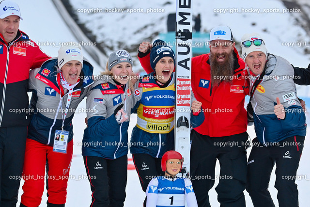 Weltcup Skispringen Villach Damen 28.12.2022 | ÖSV Damen SKISPRUNG Team, 