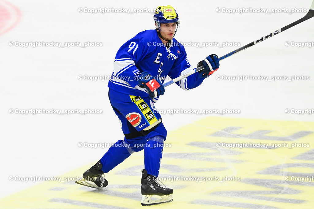 EC IDM Wärmepumpen VSV vs. HDD Jesenice | #91 WETZL Niklas EC VSV, EC IDM Wärmepumpen VSV vs. HDD Jesenice, EC IDM Wärmepumpen VSV vs. HDD Jesenice am 08.09.2024 in Villach (Stadthalle Villach), Austria, (Photo by Bernd Stefan)
