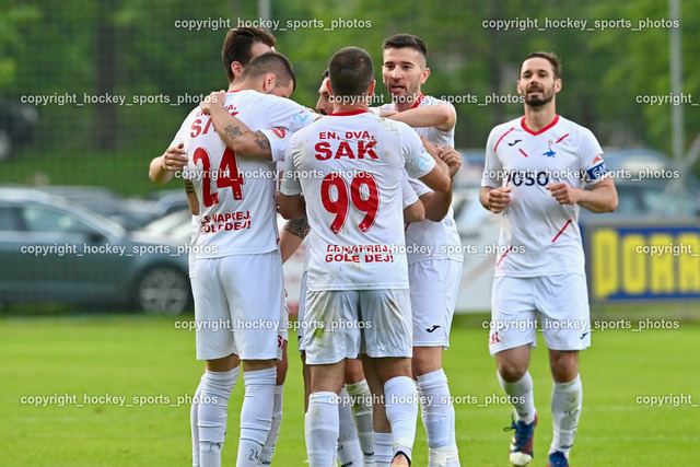 SV Dellach Gail vs. SAK 29.5.2023 | Jubel SAK Mannschaft, #24 Zoran Vukovic, #99 Uros Palibrk, #9 Hrvoje Jakovljevic, #17 Patrick Lausegger