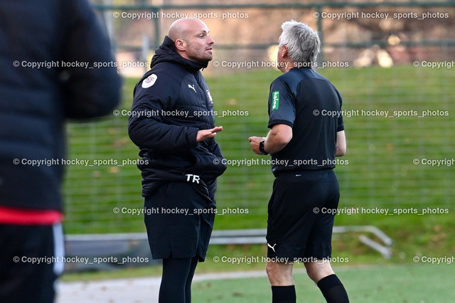 Liwodruck Carinthians Hornets vs. Union Geretsberg 6.11.2022 | Headcoach Union Geretsberg Andreas Meindl, Schrittesser Johann Referee