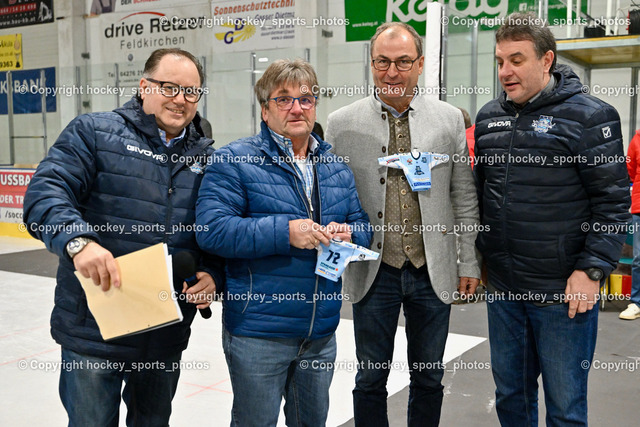 ESC Soccerzone Steindorf 50 Jahr Feier 26.2.2023 | Sportlicher Leiter ESC Steindorf Armin Rac, Bürgermeister Steindorf Georg Kavalar, Obmann ESC Steindorf Hans Tschernutter