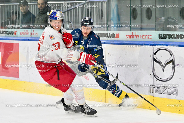 Red Bull Juniors vs. EK Zeller Eisbären 20.10.2022 | #37 Gschliesser Fabian, #59 Egger Maximilian