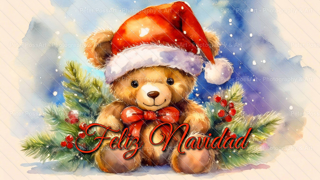 AI_Art_Postal_teddy_5a | Erstellt mit Hilfe von KI | Created with the help of AI | Creado con ayuda de la IA