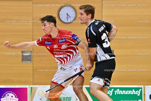 KAC Floorball vs. Wiener Floorballverein 10.9.2022 | #9 Leon Lekas, #37 Tomás Havelka