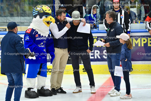 EC IDM Wärmepumpen VSV vs. Pioneers Vorarlberg 22.9.2022 | EC VSV Generell Manager Andreas Napokoj, Stefan Bacher, EC VSV Hallensprecher Gerhard Oberrauner, 