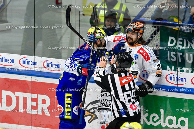 EC IDM Wärmepumpen VSV vs. Black Wings Linz 20.11.2022 | #74 Moderer Kevin, #27 St-Amant Shawn, Faustkampf, BÄRNTHALER CHRISTOPH Referee