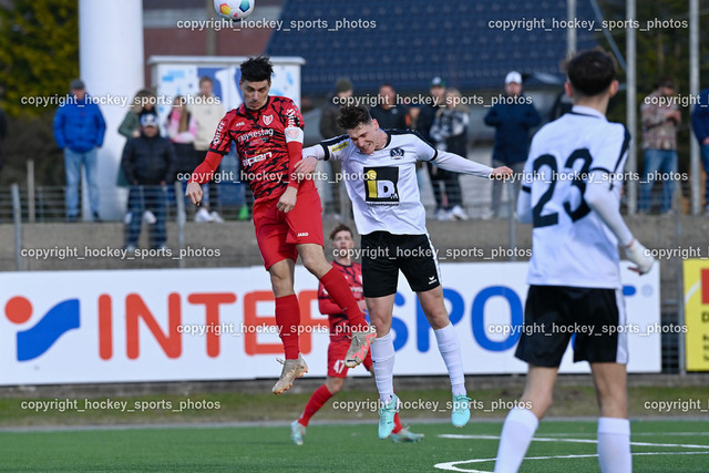 SV Spittal 1921 vs. ATUS Ferlach 24.3.2024 | #90 Lukas Jaklitsch ATUS Ferlach, #3 Killian Brandner SV Spittal, SV Spittal 1921 vs. ATUS Ferlach 24.3.2024, SV Spittal 1921 vs. ATUS Ferlach am 24.03.2024 in Spittal an der Drau (Goldeck Stadion), Austria, (Photo by Bernd Stefan)