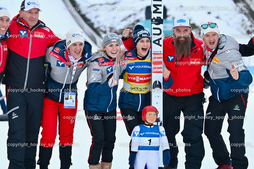 Weltcup Skispringen Villach Damen 28.12.2022 | ÖSV Damen SKISPRUNG Team, 