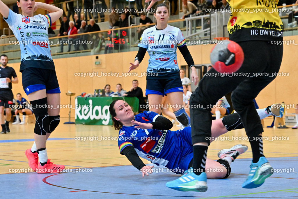 SC Ferlach Damen vs. Handballclub BW Feldkirch 1.4.2023 | #21 Todorova Madlen, #71 Voncina Luna, #11 Hanslik Lara