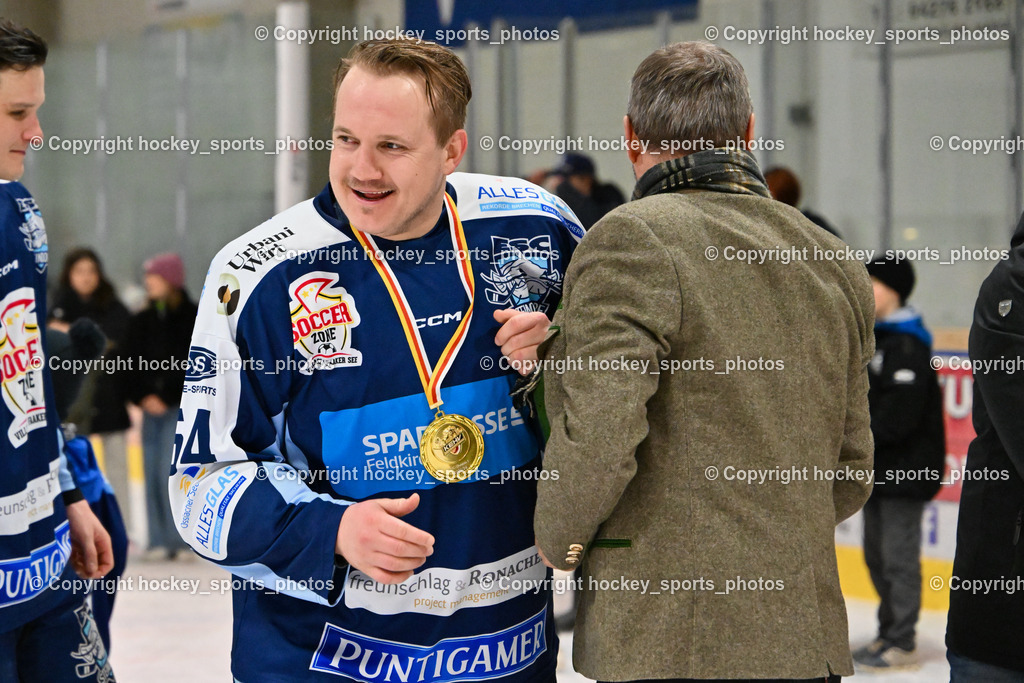 ESC Steindorf vs. EHC Althofen 8.3.2024 | ESC Steindorf vs. EHC Althofen 8.3.2024, ESC Steindorf vs. EHC Althofen Meisterfeier am 08.03.2024 in Steindorf (Ossiachersee Halle), Austria, (Photo by Bernd Stefan)