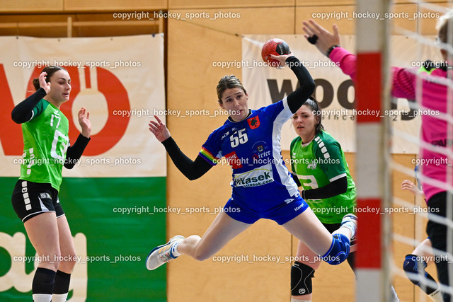 SC Ferlach Damen vs. HIB Graz 18.2.2023 | #17 STRASSER Carina, #55 Pavkovic Andrea, #97 DAVIDOVIC Laura