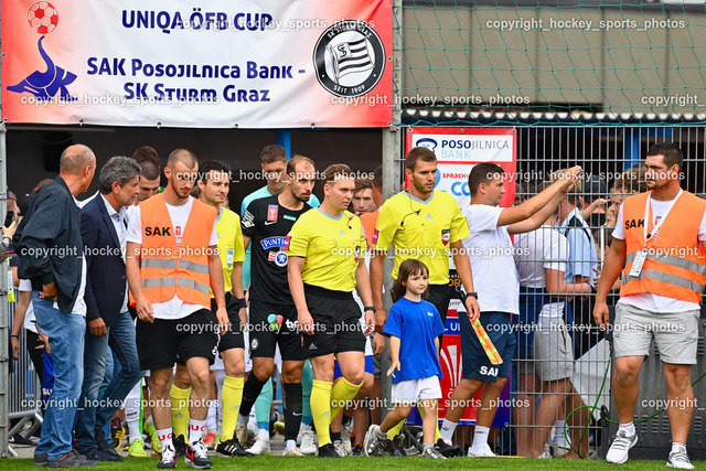 SAK vs. SK Sturm 22.7.2023 | Brandner Roland, Untergasser Achim, Diesenberger Mario, Referees, #4 Jon Gorenc Stankovic