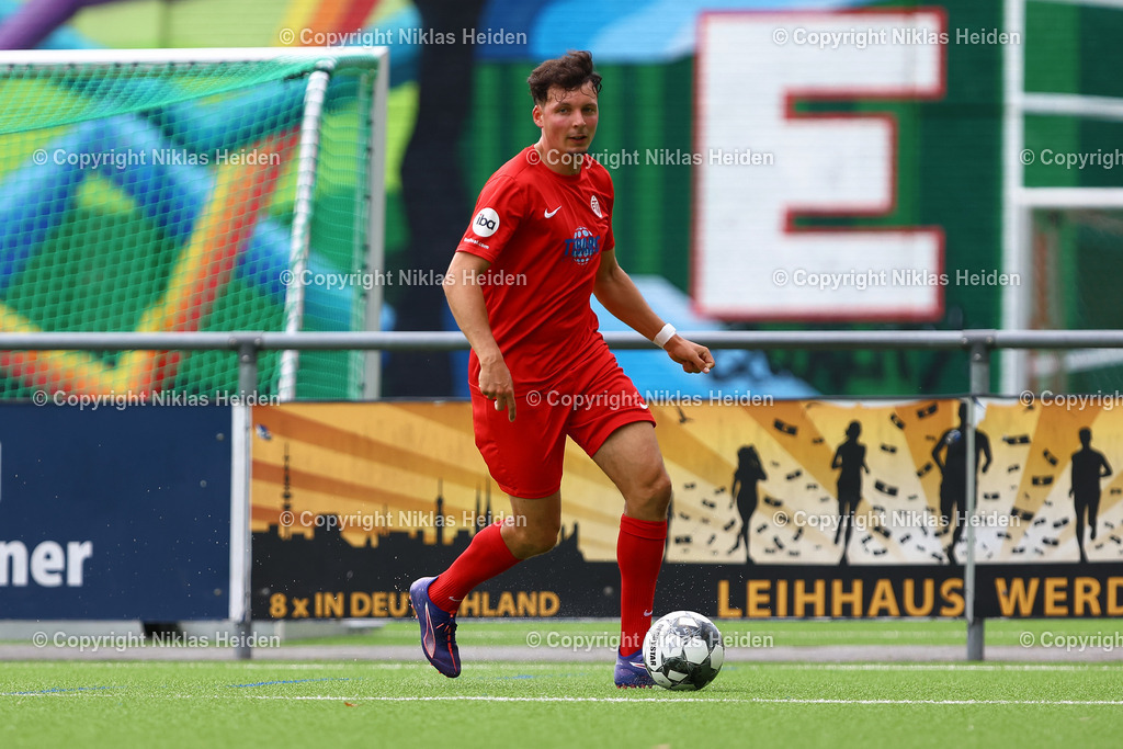 NH_EimsbüttelerTV_TSBPinneberg_Testspiel_13072025 | #23 Jasper Hölscher (Eimsbütteler TV)Fußball I Herren I Testspiel I Saison 2025-2026  I Eimsbütteler TV - TBS Pinneberg I 13.07.2025 I Sportplatz Bundesstraße - Realisiert mit Pictrs.com