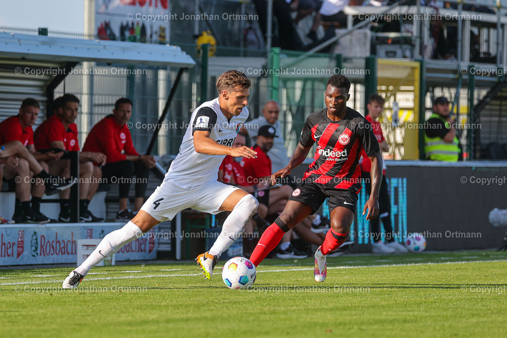 BQ3I3630 | 18.07.2023; Testspiel; Sibre Sportzentrum Haarwasen; TSV Steinbach Haiger - Eintracht Frankfurt; Ergebnis: 2:1 (1:1)