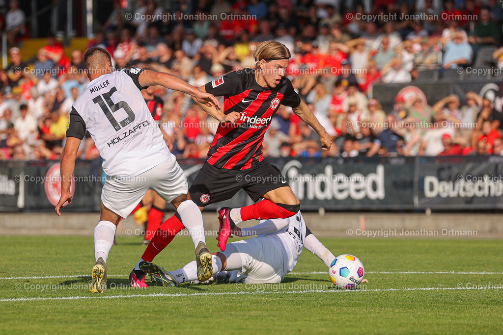 BQ3I3501 | 18.07.2023; Testspiel; Sibre Sportzentrum Haarwasen; TSV Steinbach Haiger - Eintracht Frankfurt; Ergebnis: 2:1 (1:1)