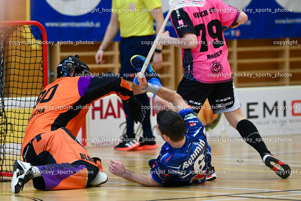 VSV Unihockey vs. Wiener Floorballverein 25.3.2023 | #80 Bernhard Bezucha, #6 Timo Schmid