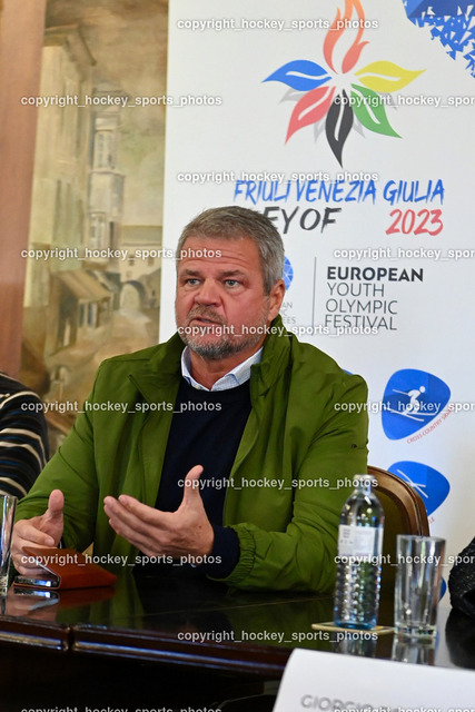 European Youth Olympic Festival EYOF 2023 Pressekonferenz | Bürgermeister Spittal an der Drau Gerhard Köfer