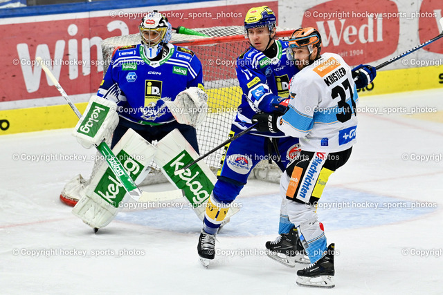 EC IDM Wärmepumpen VSV vs. Black Wings Linz 1.1.2024 | #37 Kristler Andreas, #17 Kulda Arturs, #1 Lamoureux Jean Philippe