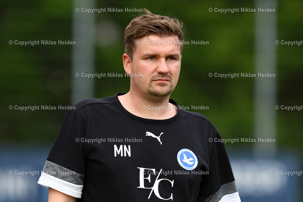 NH_USCPaloma_EimsbüttelerTV_Testspiel_11072025 | Marius Nitsch (Trainer, USC Paloma)Fußball I Herren I Testspiel I Saison 2025-2026  I USC Paloma - Eimsbütteler TV I 11.07.2025 I Jonny-Rehbein-Sportplatz - Realisiert mit Pictrs.com