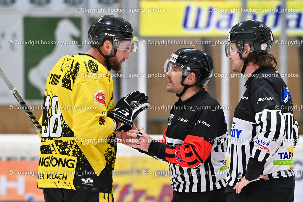 EC Liwodruck Hornets Spittal vs. EHC Althofen 7.1.2023 | #38 Zorec Marco,  WIDMANN Erich, EICHER Herbert, Referees