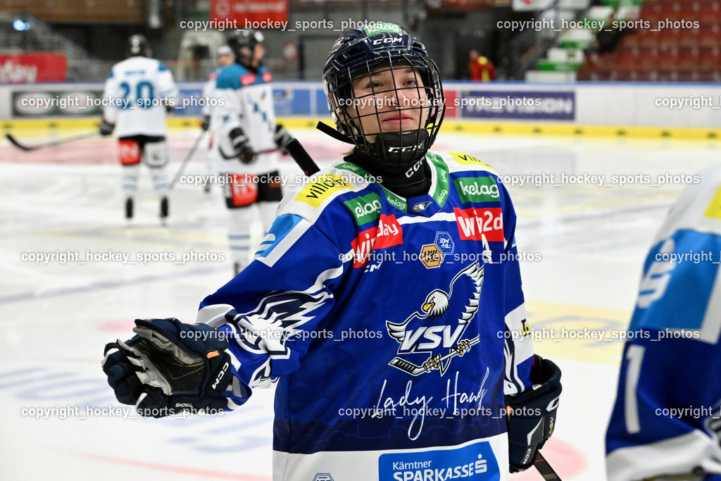 VSV LADY HAWKS vs. Lakers Kärnten | #34 Fuchs lIvy VSV LADY HAWKS, VSV LADY HAWKS vs. Lakers Kärnten, VSV LADY HAWKS vs. Lakers Kärnten am 15.10.2025 in Villach (Stadthalle Villach), Austria, (Photo by Bernd Stefan)