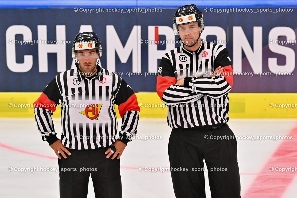 EC IDM Wärmepumpen VSV vs. Färjestad BK 9.9.2022 | Christoph Sternat, Christian Bo Persson,  Referees