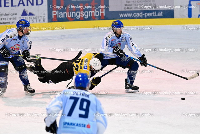 ESC Steindorf vs. Wiener Eislaufverein 19.2.2023 | #46 Maurer Julian, #92 Müller Felix, #21 Steiner Kevin