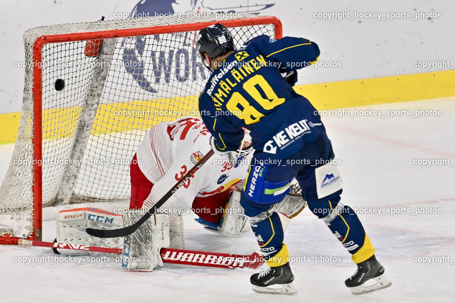 Red Bull Juniors vs. EK Zeller Eisbären 20.10.2022 | #35 Egger Luca, #80 Hämäläinen Aleksi