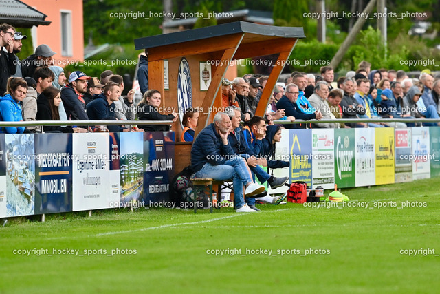 SV Dellach Gail vs. SAK 29.5.2023 | Spielerbank SAK, Headcoach SAK Peter Hrstic, SAK Präsident Wieser Marko