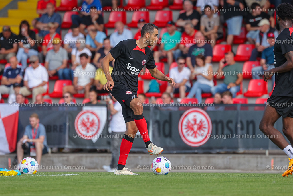 BQ3I2484 | 18.07.2023; Testspiel; Sibre Sportzentrum Haarwasen; TSV Steinbach Haiger - Eintracht Frankfurt; Ergebnis: 2:1 (1:1)