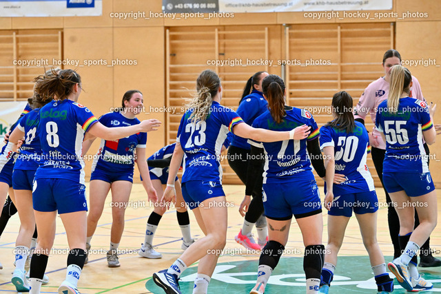 SC Ferlach Damen vs. Handballclub BW Feldkirch 1.4.2023 | Jubel SC Ferlach Damen Mannschaft