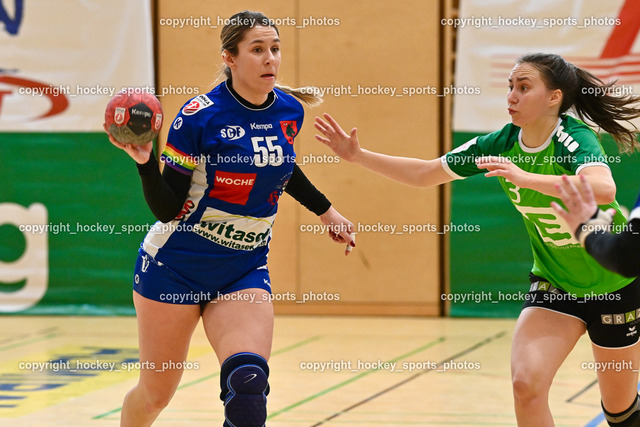 SC Ferlach Damen vs. HIB Graz 18.2.2023 | #55 Pavkovic Andrea, #13 SPALT Lisa