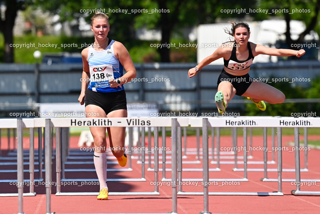 LC Villach Meeting 9.6.2023 | 80 Meter Hürden, Sonja SCHUSTEREDER, Nina SCHNEIDER, LC Villach, LAC Klagenfurt