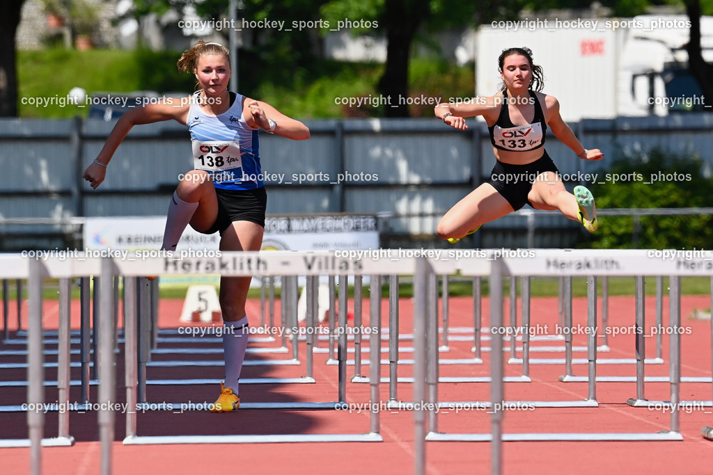 LC Villach Meeting 9.6.2023 | 80 Meter Hürden, Sonja SCHUSTEREDER, Nina SCHNEIDER, LC Villach, LAC Klagenfurt