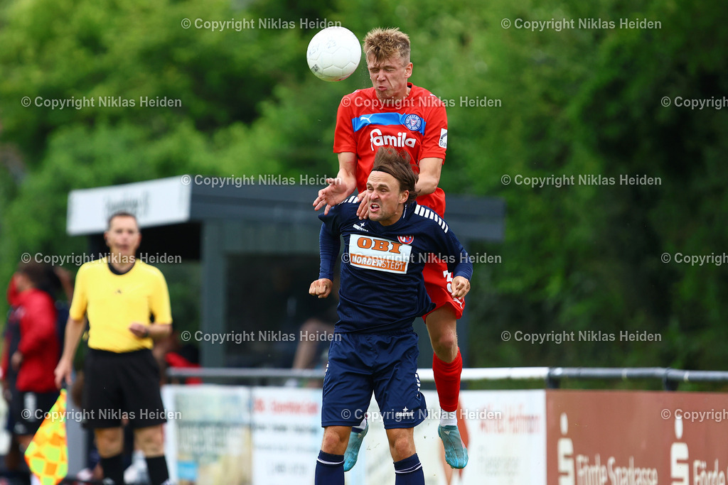 NH_HolsteinKielU23_FCEintrachtNorderstedt_Testspiel_05072025 | #31 Felix Boelter (Holstein Kiel U23), #7 Nick Gutmann (FC Eintracht Norderstedt)Fußball I Herren I Testspiel I Saison 2025-2026  I Holstein Kiel U23 - FC Eintracht Norderstedt I 05.07.2025 I Stadtwerke Arena Eckernförde - Realisiert mit Pictrs.com