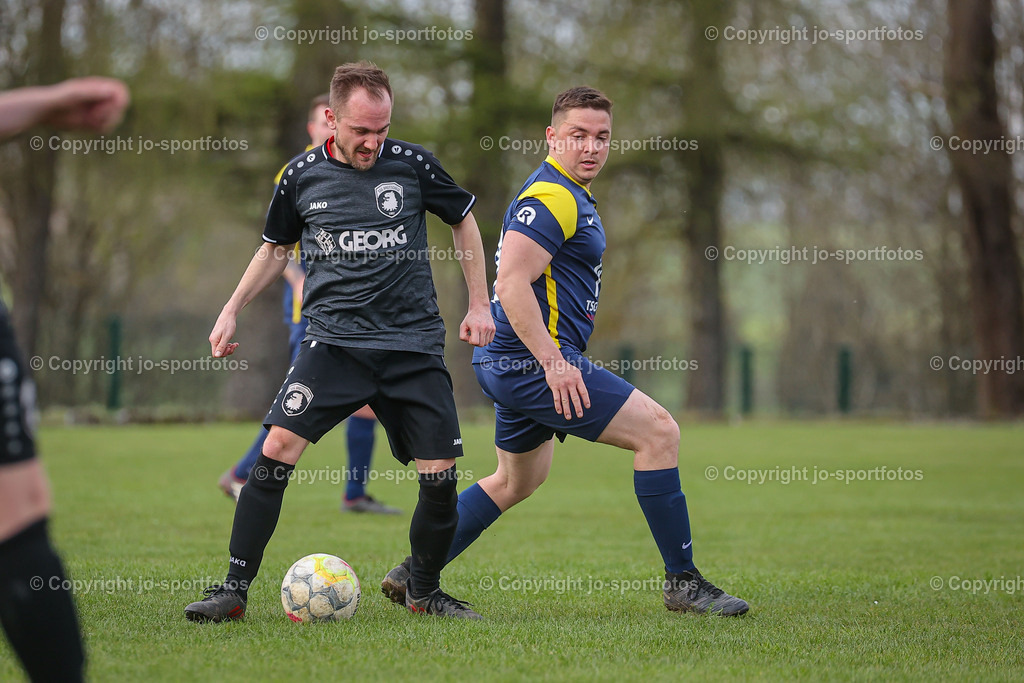 BQ3I4213 | 23.04.2023; Kreisliga C Dillenburg; Rasenplatz Hirzenhain; SSV Hirzenhain - SSG Breitscheid II; Ergebnis: 5:0 (3:0)