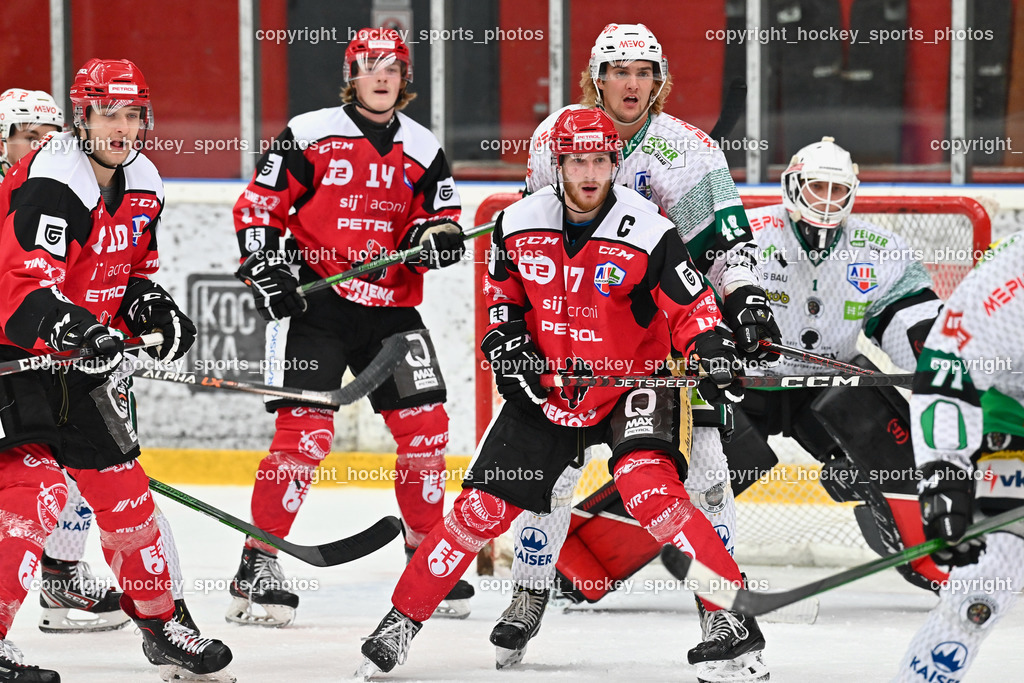 HDD Jesenice vs. EC Bregenzerwald 30.9.2022 | #10 Jenko Jasa, #14 Lesnicar Tias, #47 Glavic Gasper, #49 Vonbun Felix, #1 Felder David