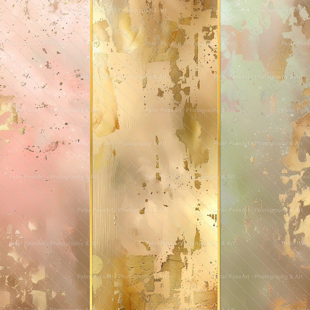Abstrakt_Abstract Gold 3D (8) | Dekoratives 3D Kunstbild in Gold im Format 1 zu 1.
Decorative 3D art picture in gold in 1 to 1 format.