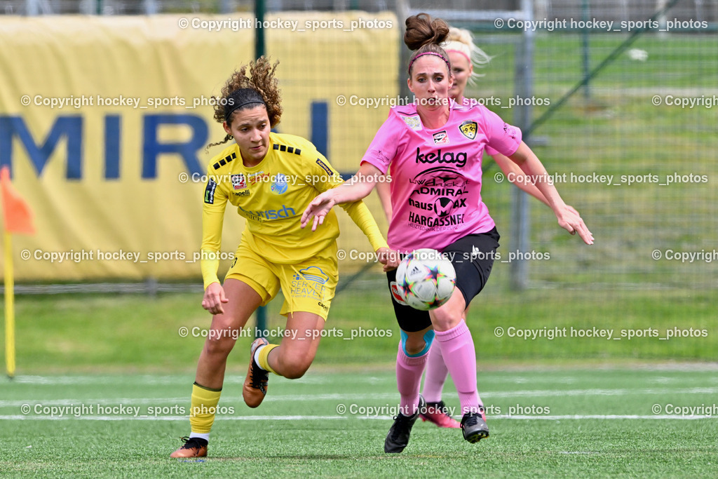 Carinthians Liwodruck Hornets vs. USC Landhaus 21.4.2024 | #10 Alexandra Raissa Mateus Soares USC Landhaus, #6 Laura Elisabeth Santner Carinthians LIWOdruck Hornets, Carinthians Liwodruck Hornets vs. USC Landhaus 21.4.2024, Carinthians Liwodruck Hornets vs. USC Landhaus am 21.04.2024 in Spittal an der Drau (Goldeck Stadion), Austria, (Photo by Bernd Stefan)