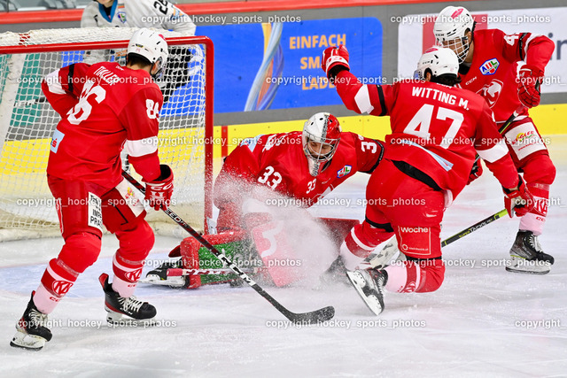 EC KAC Future Team vs. Steel Wings Linz 17.11.2022 | #86 Tialler Christoph, #33 Vorauer Florian, #47 Witting Marcel, #40 Brodnik Nal