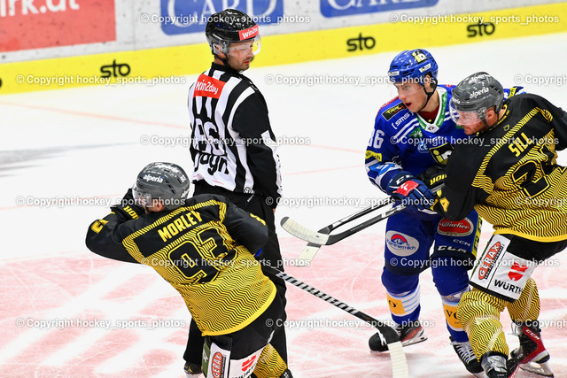 EC IDM Wärmepumpen VSV vs. HC Pustertal 8.9.2023 | #93 MORLEY David, SEEWALD Jeremia Referee, #86 LANZINGER Florian, #24 SILL Zach