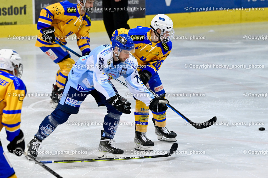 ESC Steindorf vs. EHC Althofen 22.2.2023 | #77 Wuntschek Manuel, #20 Kogler Benjamin