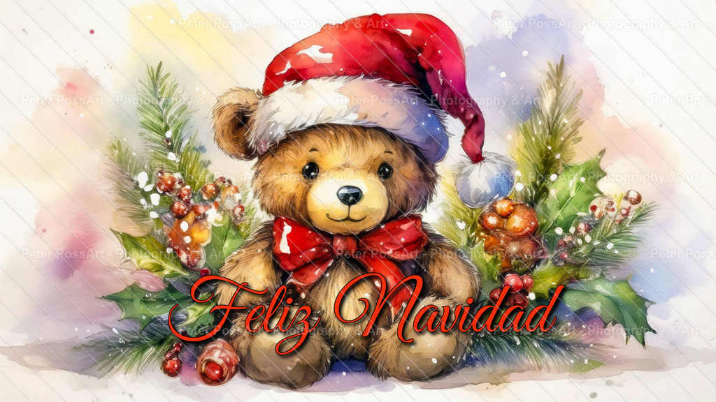 AI_Art_Postal_teddy_6a | Erstellt mit Hilfe von KI | Created with the help of AI | Creado con ayuda de la IA