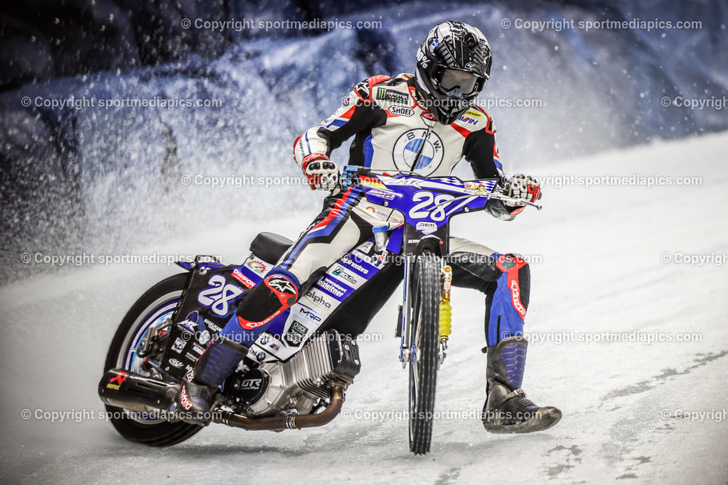 Eisspeedway Inzell | Inzell, Germany,17.März.2023 - Eisspeedway Inzell, Image shows Markus Reiterberger (GER).
Photo: Sportmediapics.com/ Manfred Binder