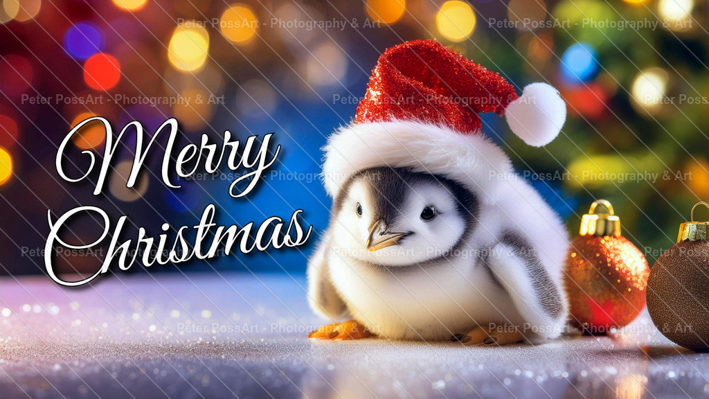 AI_Art_Postcard_pinguine_01 | Bilder erstellt mit Hilfe von KI | Pictures created with the help of AI