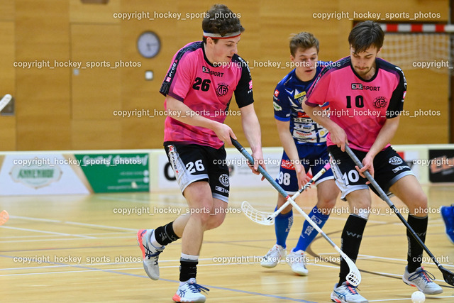 VSV Unihockey vs. Wiener Floorball Verein 7.1.2023 | #26 Alexander Hanschur, #98 Marco Tschemerniak, #10 Philipp Horn